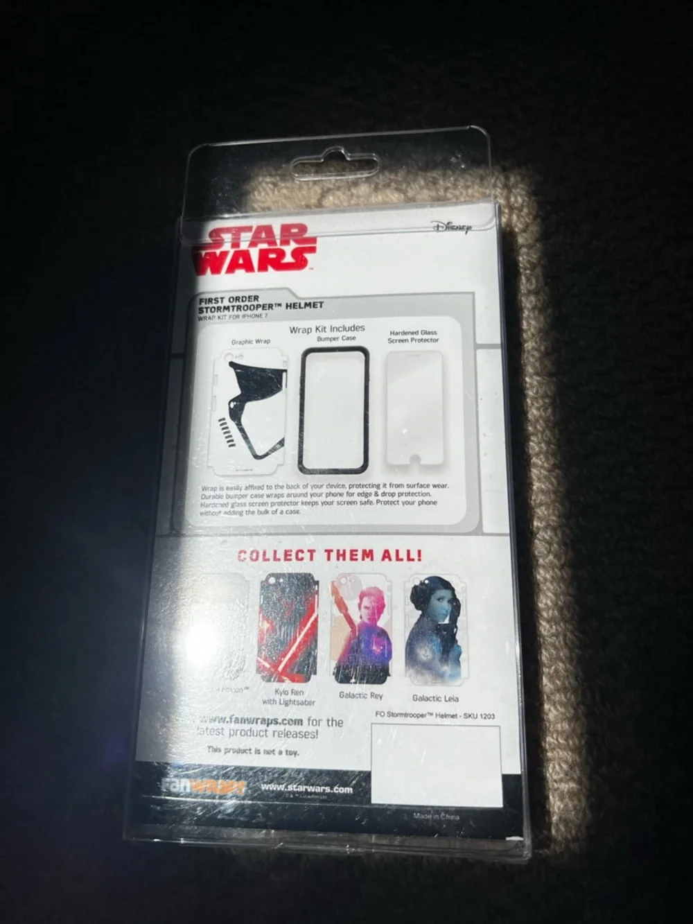 Star Wars | First Order Stormtrooper Helmet iPhone 7 & 8 Wrap Kit with Case | Ne